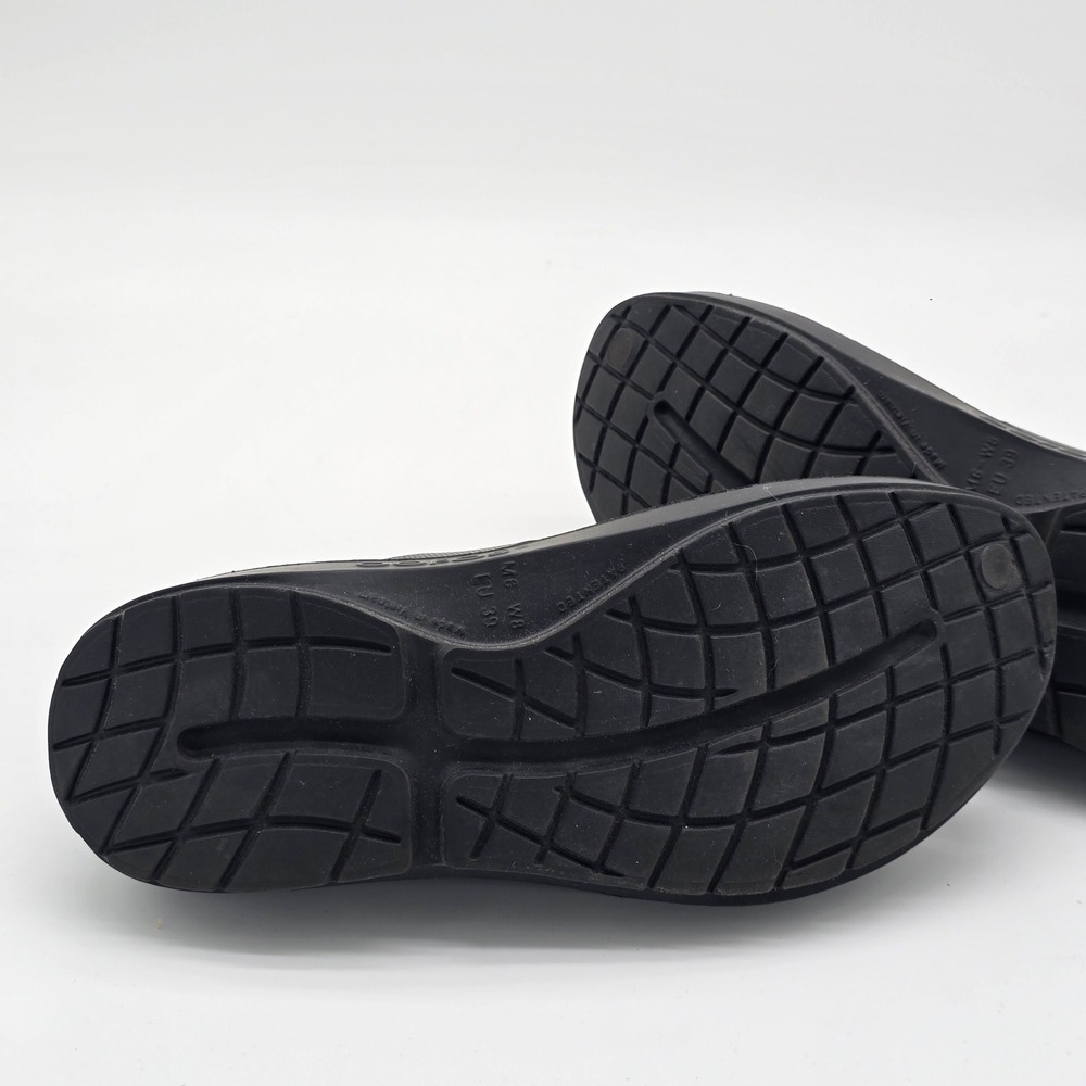 Oofos OOCloog Recovery Shoes Black Adjustable Strap Men 6 Women 8 EU 39 - Picture 7 of 13